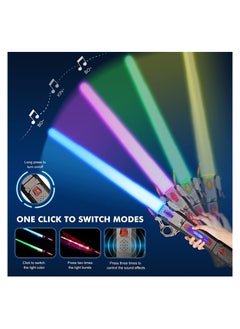 Cool Baby Light up saber for kids adults, dual light sword 7 colors changeable with 3 modes sound.  - Image 4
