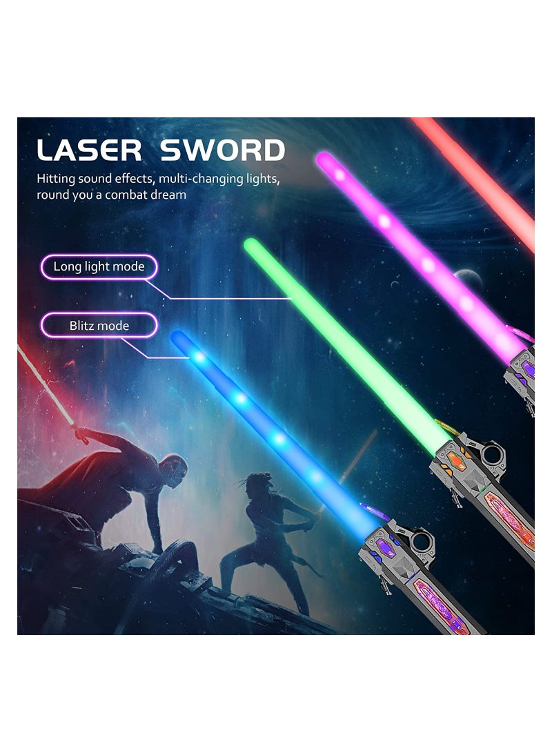 كول بيبي الأطفال - الكبار lightsaber مزدوجة lightsaber 7 ألوان قابلة للتعديل ، 3 طرق سليمة . - Image 3