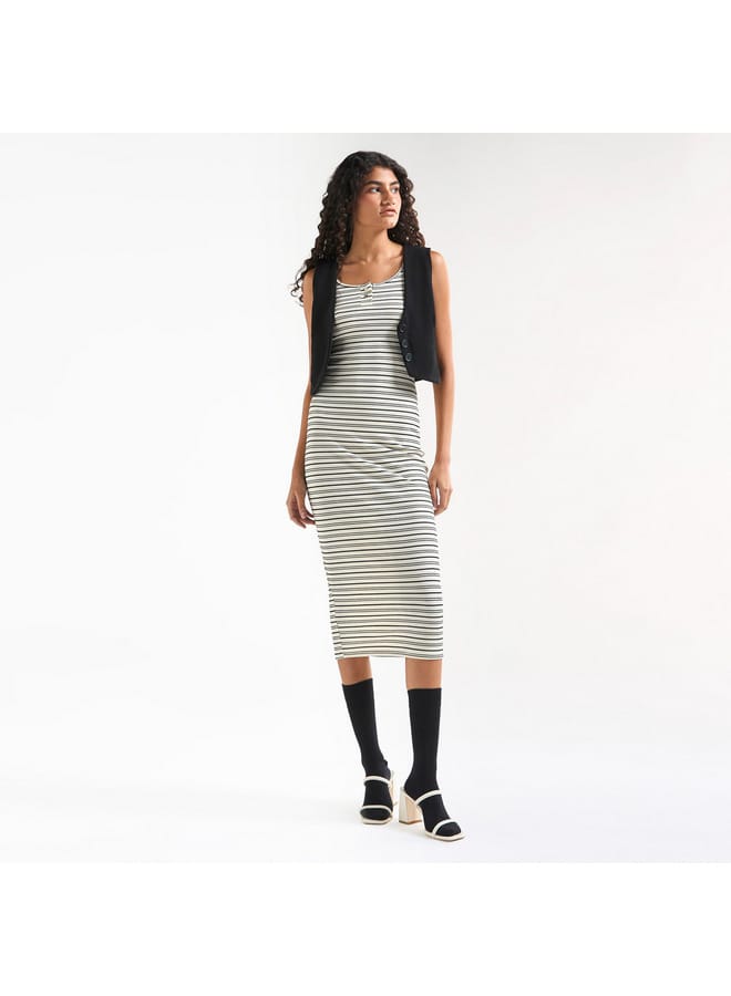 Splash FAV Striped Tank Midi Dress  - Image 2