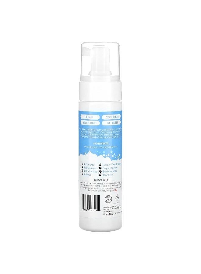 Mighty Mutt, Mighty Meow, Waterless Foam Shampoo, For Cats, Fragrance Free, 8 fl oz (237 ml)