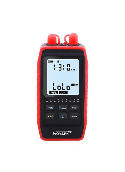 NF-908L Multifunction Optical Power Meter OPM Visual Fault Locator Network Cable Test Gauge Rechargeable LCD Digital Optical Fiber Tester