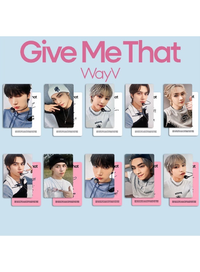 NIBEMINENT 5 Pcs Kpop NCT WAYV GIVE ME THAT Lomo Cards Card For Fans Collection Gifts - Image 2