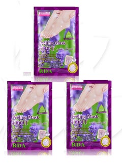 RDA Socks Exfoliating Foot Mask Moisturizing and Whitening Feet 40g - 3 pieces  - Image 1