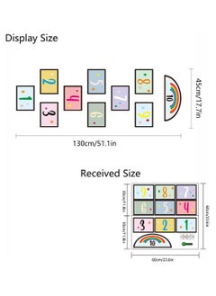 RATSAW 10 Number DIY Hopscotch Game Wall Stickers Floor Decals Wall Decals Set Colorful Rainbow Floor Decals for Baby Kids Room Nursery Classroom Play Room  - Image 5