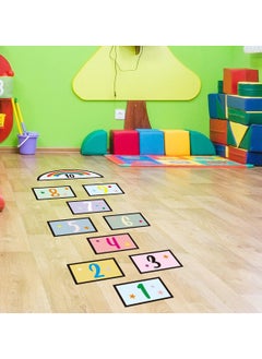 RATSAW 10 Number DIY Hopscotch Game Wall Stickers Floor Decals Wall Decals Set Colorful Rainbow Floor Decals for Baby Kids Room Nursery Classroom Play Room  - Image 3