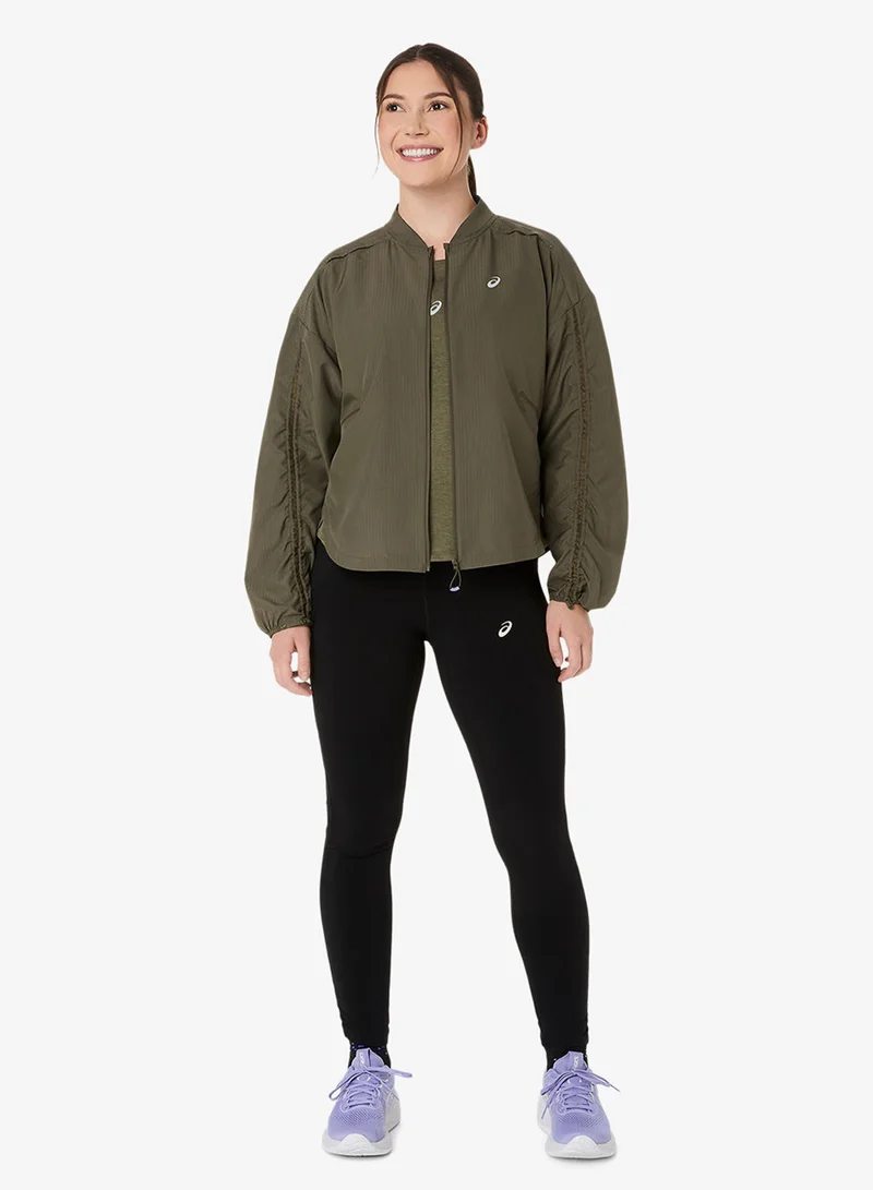 Asics DARK OLIVE Nagino Run Adjustable T-Shirt for Women | Best Price UAE
