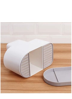 KASTWAVE Multifunction Kitchen Storage Rack Plastic Draining Inserted Knife Block Flatware Organizer Cutlery Holder for Chopsticks Spoons  - Image 5