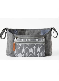 Daytoyz Universal Baby Stroller Organizer Insulated Cup Holder Detachable Zippered Pocket Adjustable Shoulder Strap Large capacity for baby essentials Compact Design Fits Any Strollers  - Image 1