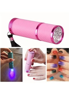 Goolsky 1pc Portable Mini Flashlight Nail Lamp with 9 Lamp Beads for Quick-Drying Nail Polish Gel and Phototherapy  - Image 4