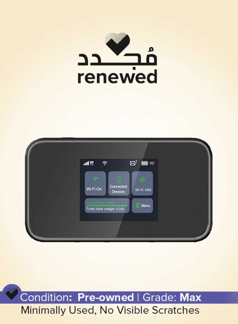 SoyeaLink Renewed - 5G MOBILE WIFI 6 | Ultra-Fast 5G Speed - 2.4 GHz & 5 GHz | With Touchscreen Display | 5000 Mah Rechargeable Battery - Long-lasting |Download speed: up to 3.0–3.4 Gbps | Support All Operator | SRT873 - BLACK - Image 1