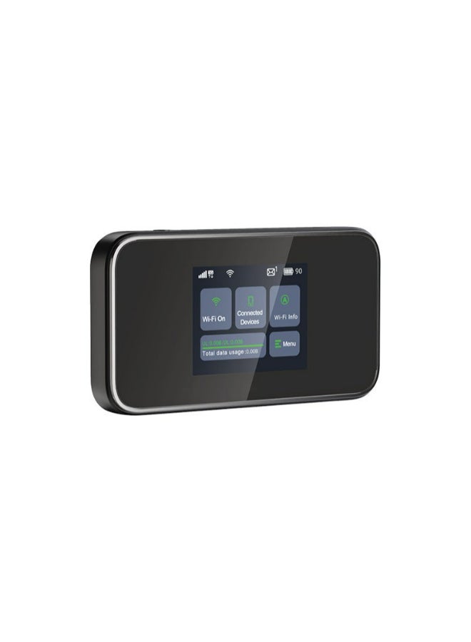 SoyeaLink Renewed - 5G MOBILE WIFI 6 | Ultra-Fast 5G Speed - 2.4 GHz & 5 GHz | With Touchscreen Display | 5000 Mah Rechargeable Battery - Long-lasting |Download speed: up to 3.0–3.4 Gbps | Support All Operator | SRT873 - BLACK - Image 2