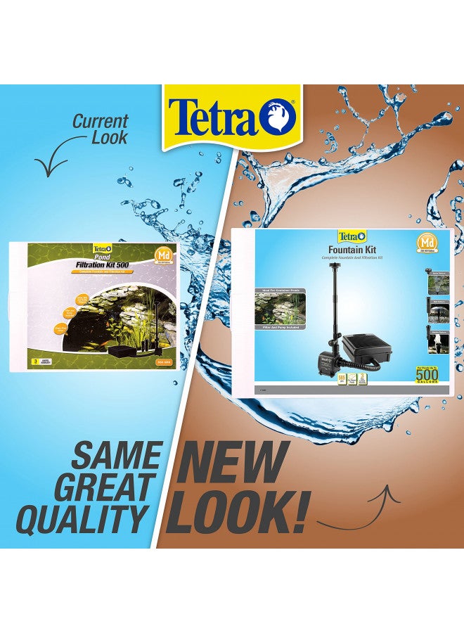 Tetra Tetra Pond Filtration Fountain Kit, For Ponds Between 250 and 500 Gallons, Includes 3 Fountain Attachments  - Image 4