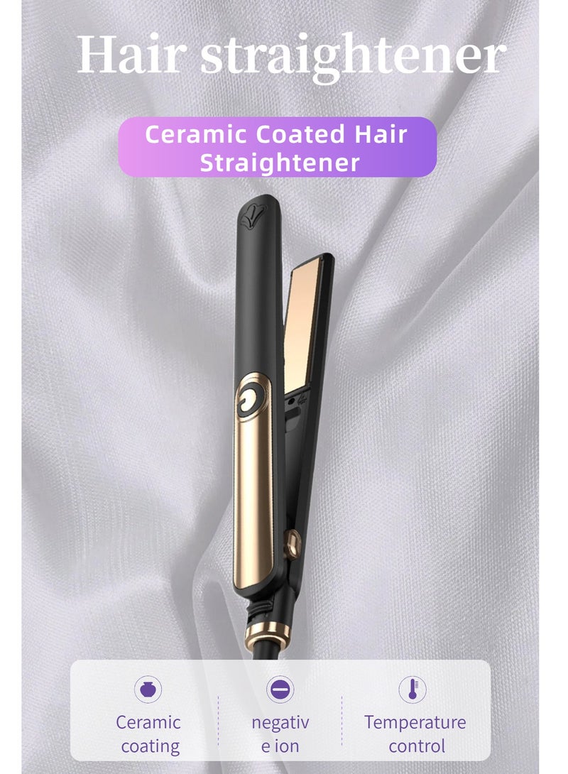 Ceramic Hair Straightener - 5 temperature settings, heats up to 220°C, ceramic coating with heat protection for salon-quality styling - Image 1