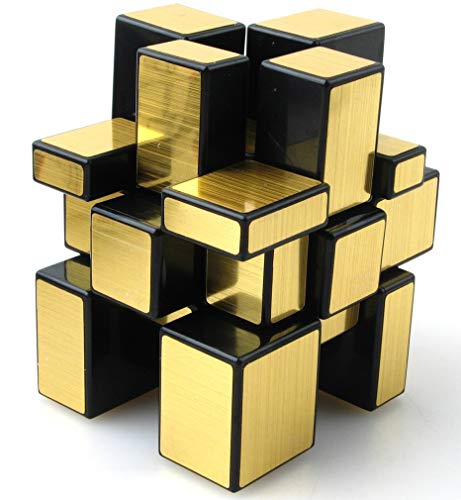TANCH Mirror Speed Magic Cube 3x3 Puzzle Toy for Children Adults Gold - Image 5