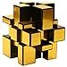 TANCH Mirror Speed Magic Cube 3x3 Puzzle Toy for Children Adults Gold - Image 2