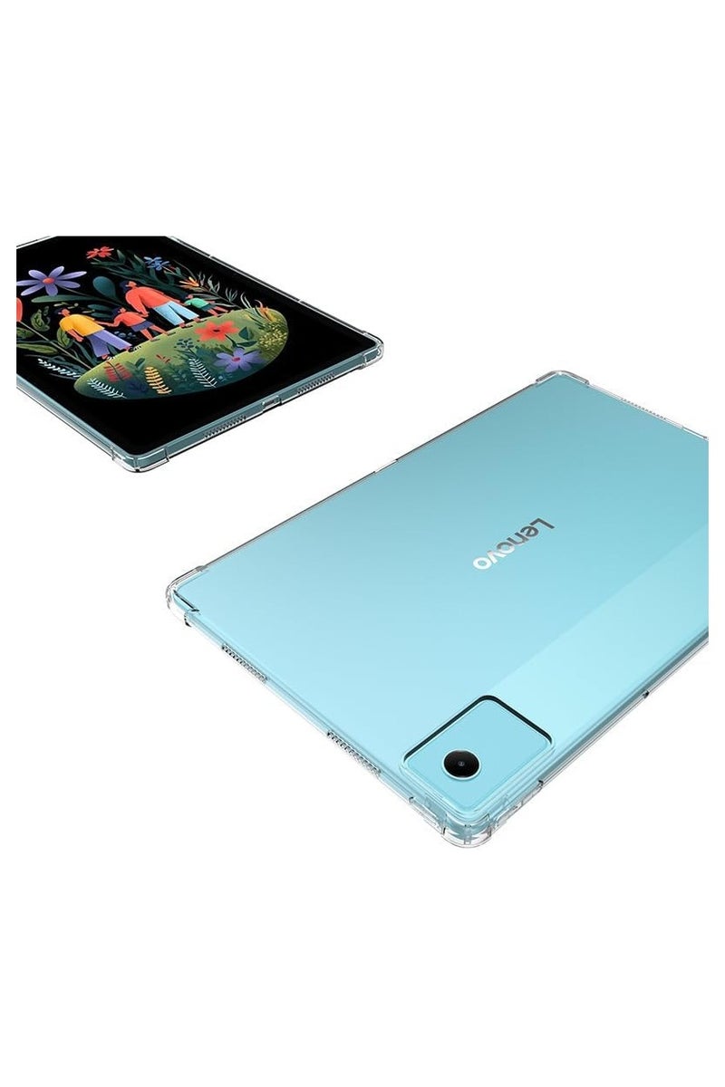 عام غطاء واقي شفاف متوافق مع تابلت Lenovo Xiaoxin Pad مقاس 12.1 بوصة 2025 (موديل TB365FC) - بتصميم Airbag رباعي الزوايا للحماية من السقوط ومقاومة الصدمات، مع هيكل خارجي شفاف وغطاء TPU مرن ماص للصدمات. - Image 5