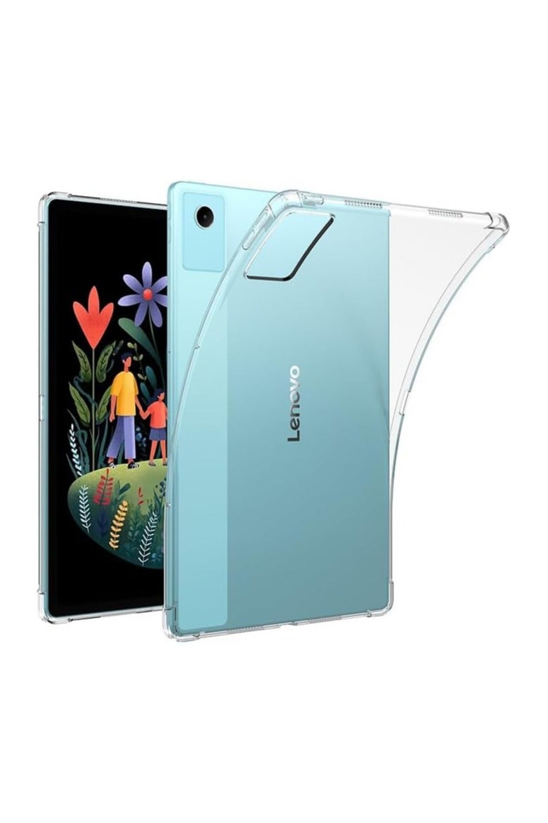 عام غطاء واقي شفاف متوافق مع تابلت Lenovo Xiaoxin Pad مقاس 12.1 بوصة 2025 (موديل TB365FC) - بتصميم Airbag رباعي الزوايا للحماية من السقوط ومقاومة الصدمات، مع هيكل خارجي شفاف وغطاء TPU مرن ماص للصدمات. - Image 1