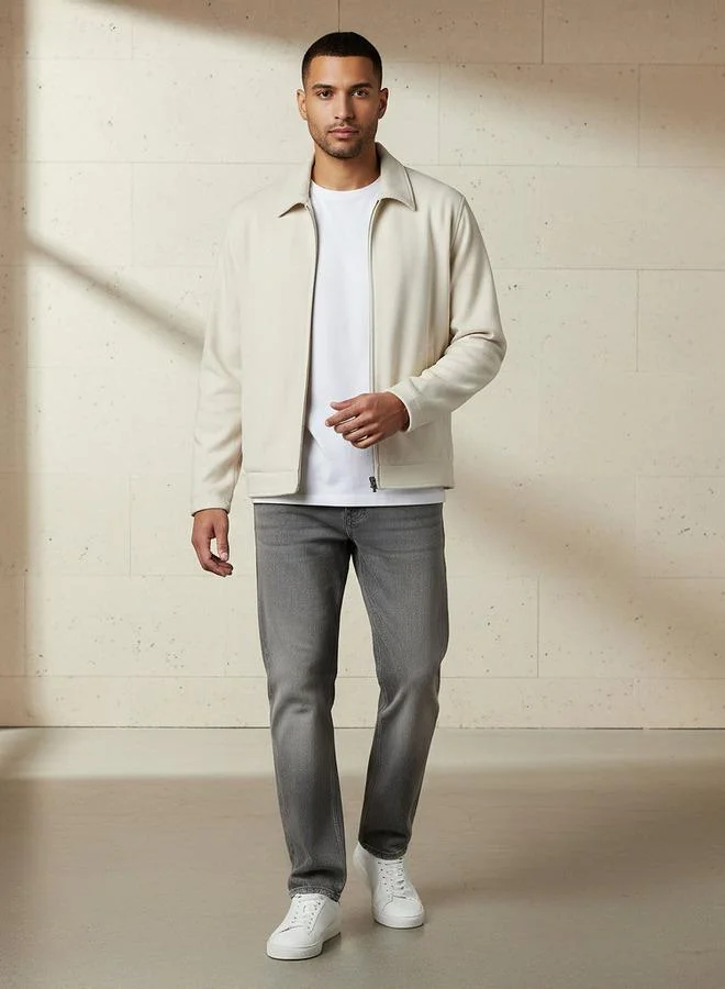 ايكونيك Iconic Men Regular Fit Soft Touch Jacket