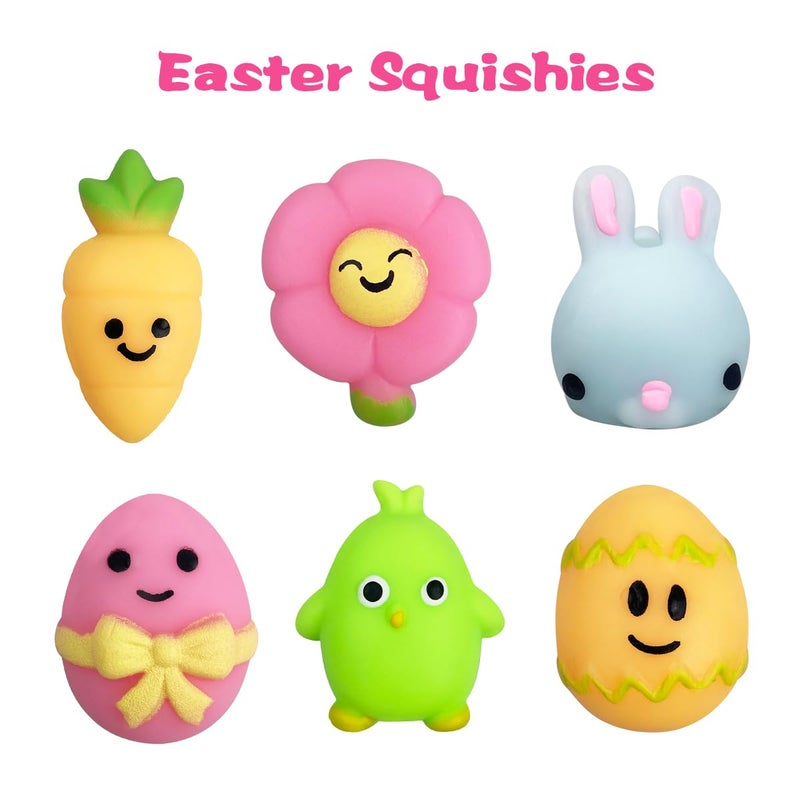 Jofan 6 Pack Easter Bubble Bath Bombs with Easter Squishy Toys Inside for Kids Girls Boys Easter Basket Stuffers Gifts - Image 3