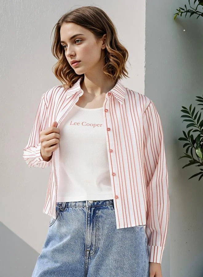 لي كوبر قميص لي كوبر مخطط