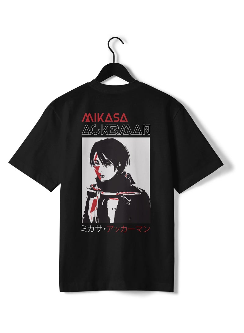 T-Shirt Anime Mikasa Oversize Unisex