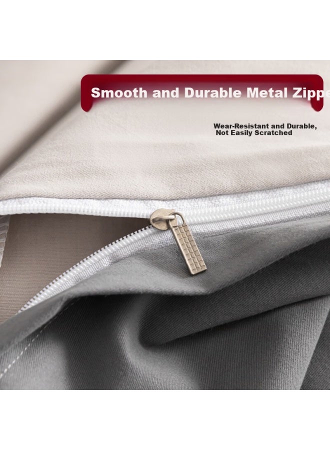 Avivi Aiwei A-class Xinjiang Long-staple Cotton Brushed Duvet Cover Single Dormitory Single Quilt Cover 150x200cm Reina Wheat Gray - Image 3
