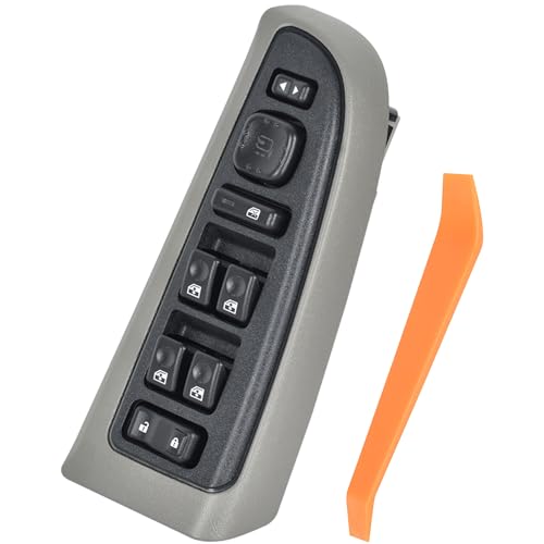 ASOPARTS 15883319 Master Power Window Switch & Gray Bezel Assembly with Folding Mirror Switch Fit for 2003-2006 Chevy Silverado Avalanche Suburban Tahoe, GMC Sierra Yukon, Hummer H2, Escalade, 920-022 - Image 1