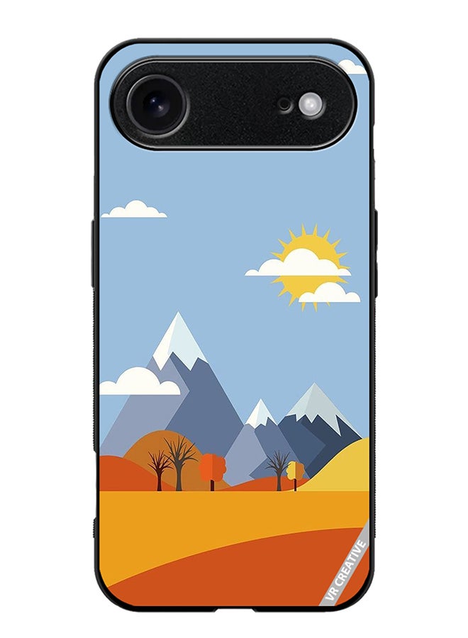 Protective Case Cover For Apple iPhone 17 Air Mountains Abstract Design Multicolour