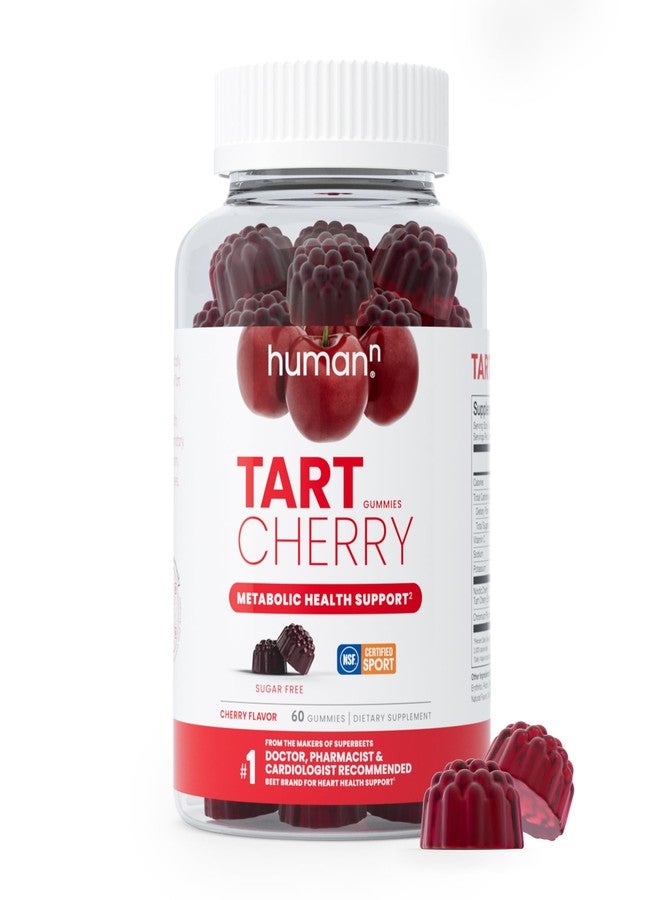 Humann Tart Cherry Gummies - Uric Acid, Immunity, Inflammation & Metabolic Health Support – NSF Certified Sport, Powerful Antioxidant & Non-GMO - from Maker of SuperBeets - 60 Sugar-Free Vegan Gummy - Image 1