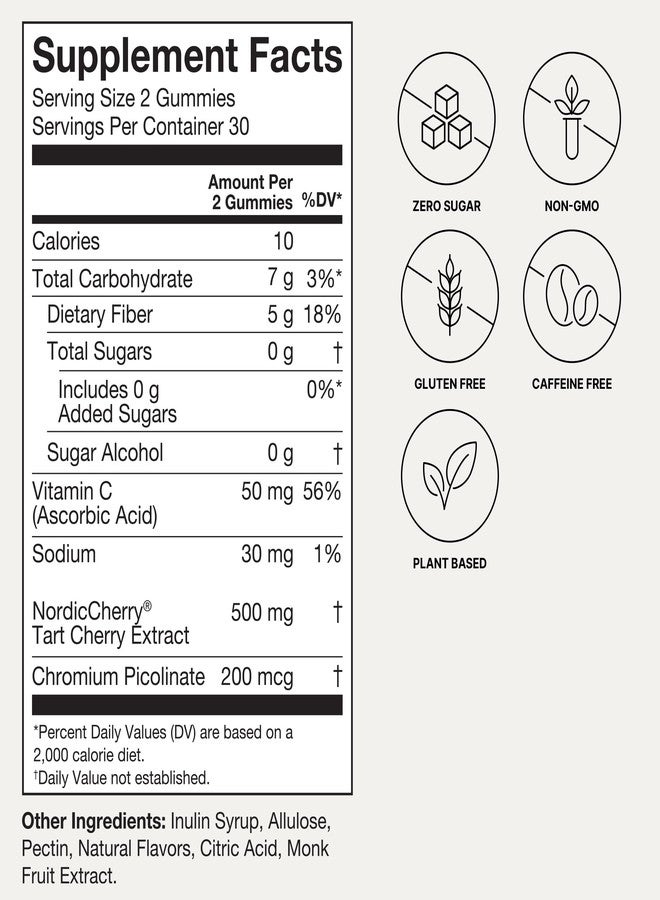 Humann Tart Cherry Gummies - Uric Acid, Immunity, Inflammation & Metabolic Health Support – NSF Certified Sport, Powerful Antioxidant & Non-GMO - from Maker of SuperBeets - 60 Sugar-Free Vegan Gummy - Image 5