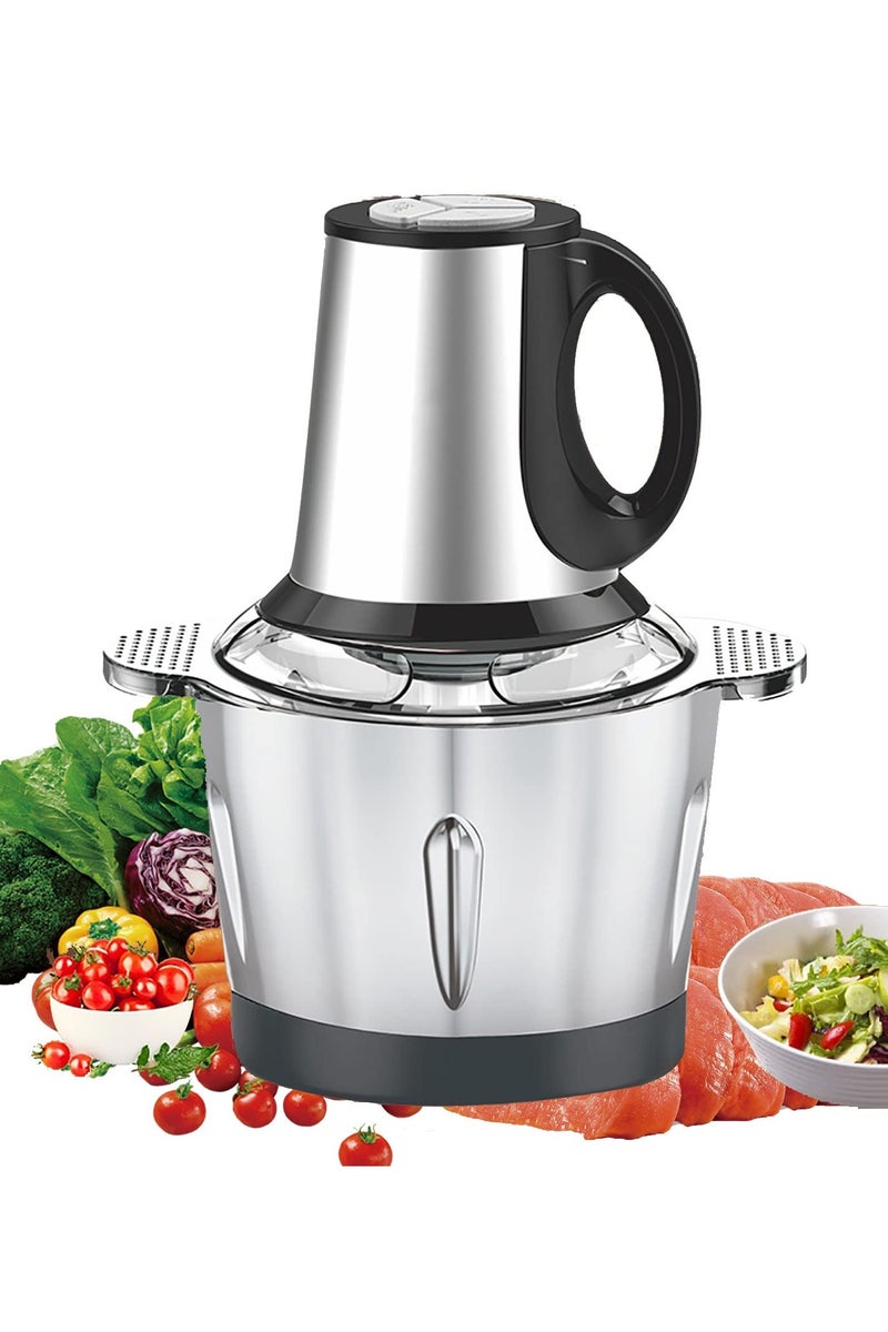 I Lite Electric Food Chopper 600W, 3L Stainless Steel Bowl – Double Blade Multi-Function Meat Grinder & Vegetable Cutter with 2 Speed Modes – High-Power Kitchen Processor for Chopping, Mincing & Mixing - Image 1