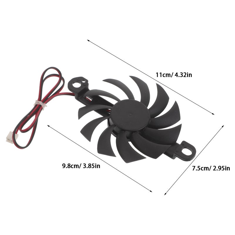 2Pcs Induction Cooker Cooling Fan 18V Brushless Plastic Fan Replacement for Cooker Repair - Image 2