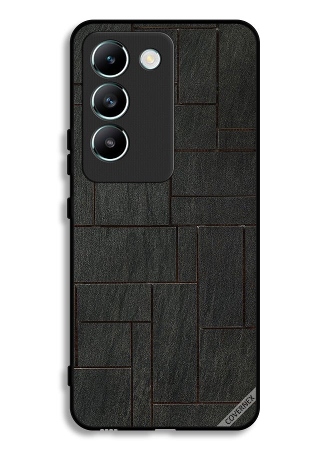 Covernex Vivo V30 Lite 4G Protective Case Cover Stones Wall Pattern - Image 1
