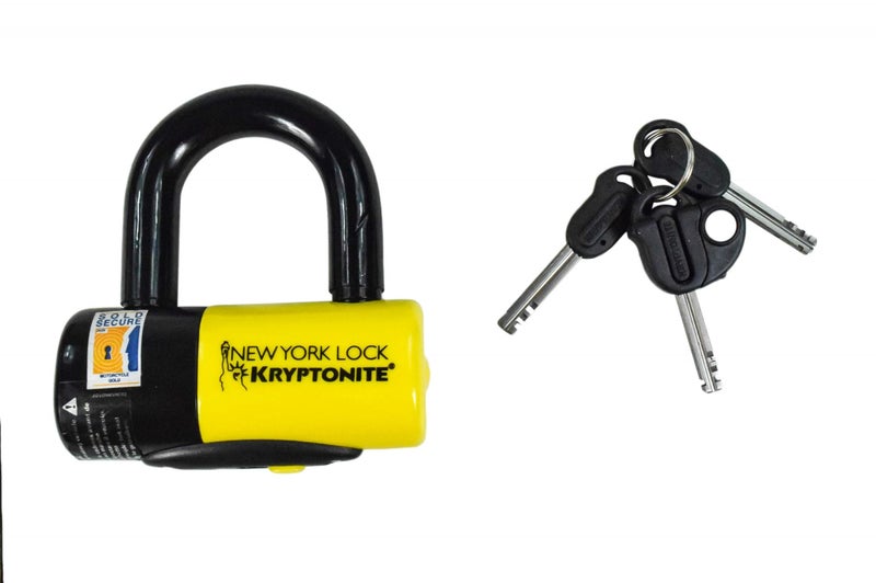 Kryptonite New York Fahgettaboudit 1415 Chain w/NY Disc Lock - 5', 14mm Chain and 15mm Lock High-Security Anti-Theft Protection for Bicycle, E-Bike, Scooter, Motorcycles, and ATV/UTV - Red - Image 5
