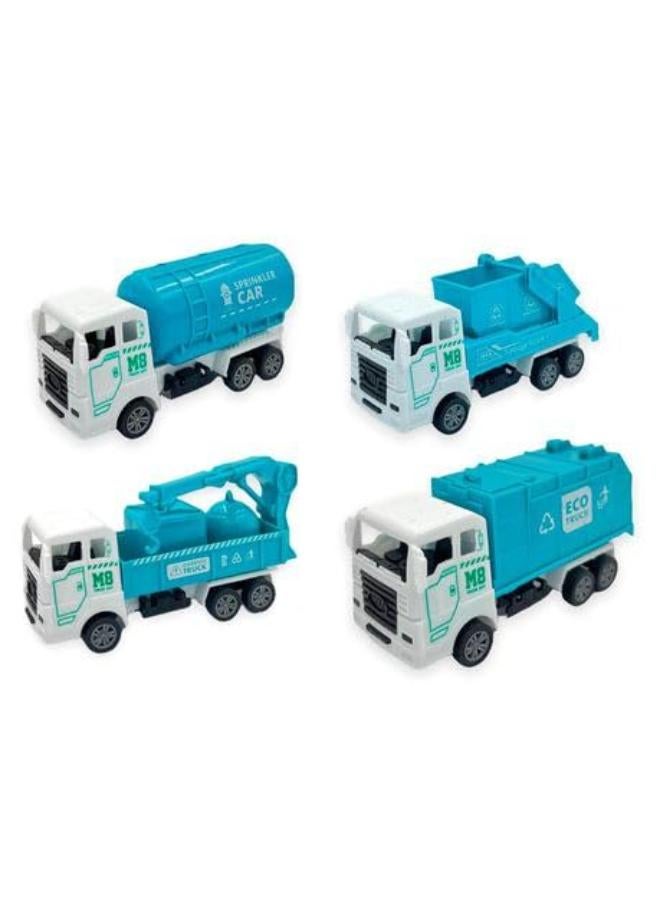 مجموعة لعب شاحنة ألعاب الصرف الصحي في المدينة - مجموعة مركبات تفاعلية للأطفال - Image 2