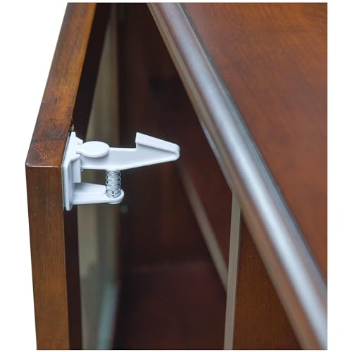 Inaya Cabinet Locks Baby Proofing Child Proof Drawer Locks Child Safety Cabinet Latches with 3M Adhesive Easy Installation No Drilling or Extra Screws 8 Pack