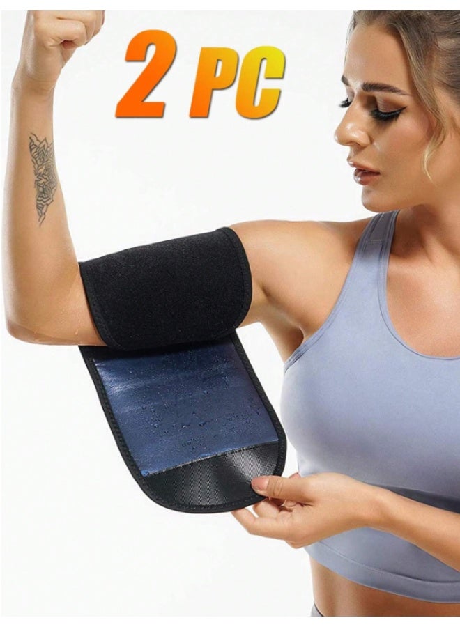 This thermal sauna arm shaper is designed to be worn during exercise to boost fat burning. - Image 1