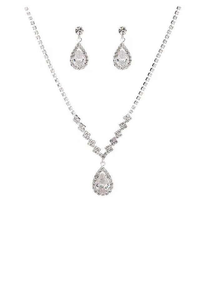NIBEMINENT - Rhinestone Inlay Jewellery Set - Image 1