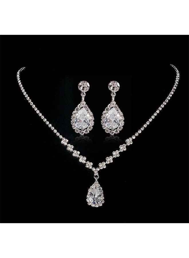 NIBEMINENT - Rhinestone Inlay Jewellery Set - Image 1