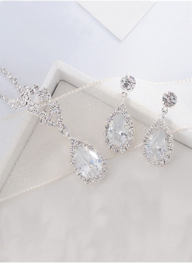NIBEMINENT - Rhinestone Inlay Jewellery Set - Image 1