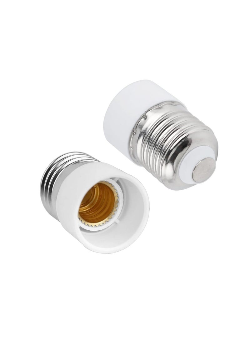 Lezonic E27 to E14 Socket Converter, Screw to Small Screw Edison Bulb Adapter, ES to SES Lamp Base Adapter, Max Wattage 60W, Voltage 0-250V, for LED Bulbs, Incandescent Bulbs, CFL Bulbs, 4 Pack - Image 1