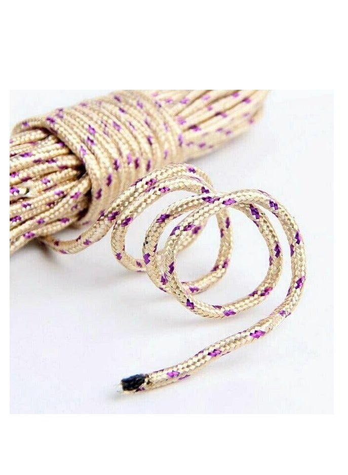 15m Heavy Duty Nylon Clothesline, Portable for Travel, Outdoor, Camping, Indoor, Crafts, Art Projects, Tent Tensioning - 2 Pack - 30m - Image 3