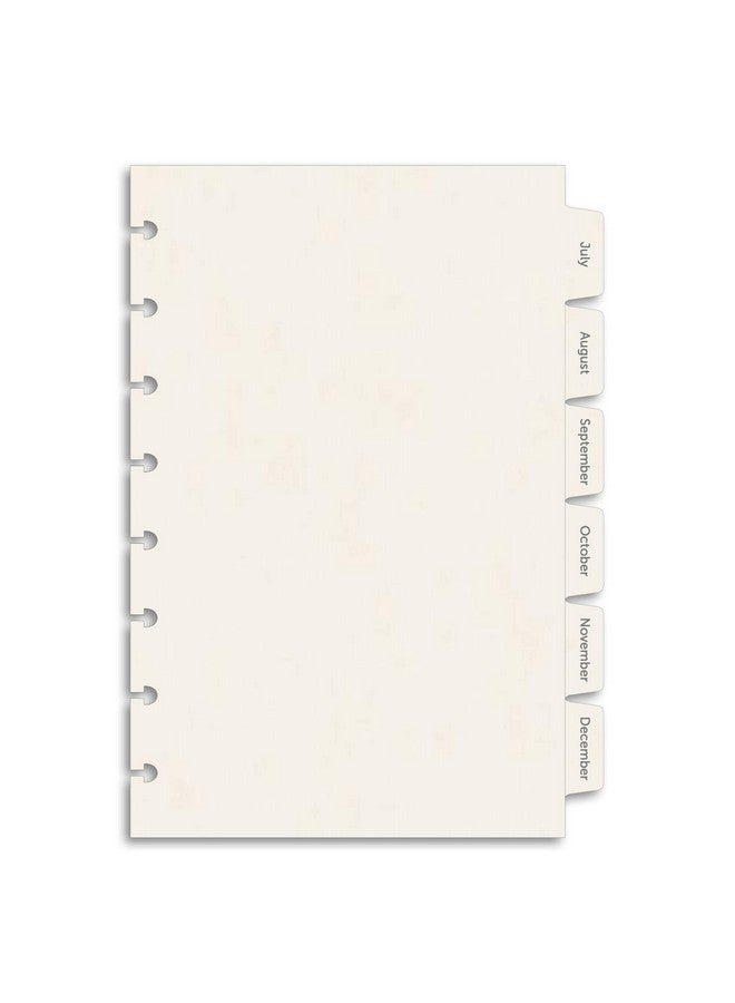 Eleven Discs Junior Monthly Tabs Januarydecember Offwhite Cardstock Mylar Coated And Reinforced Punched For Circa Arc Tul (Set Of 12 Tabs) - Image 2
