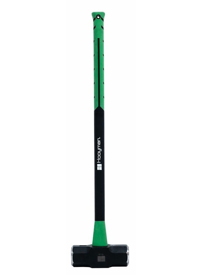 Hooyman 16lb Sledge Hammer with Heavy Duty Construction, Ergonomic No-Slip H-Grip Handles, Solid Fiberglass Cores, and Epoxy Sealed Heads for Construction, Gardening, Yard Work, and Outdoors - Image 1