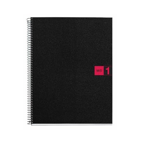 Miquelrius Single Subject Spiral Notebook, College Ruled, Red, 80 Sheets (8.5" x 11") (45949) - Image 1