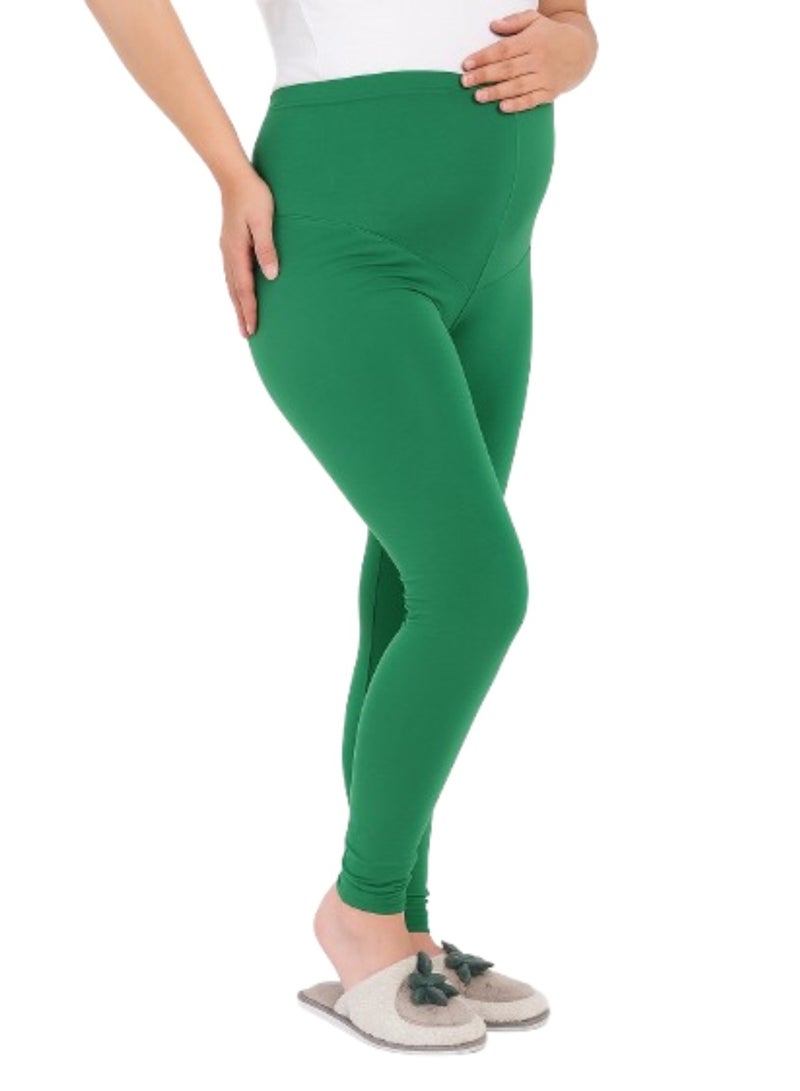 TUMMY Pack of 2 Soft Stretchable High-Waisted Maternity Workout Leggings for Women - Image 2