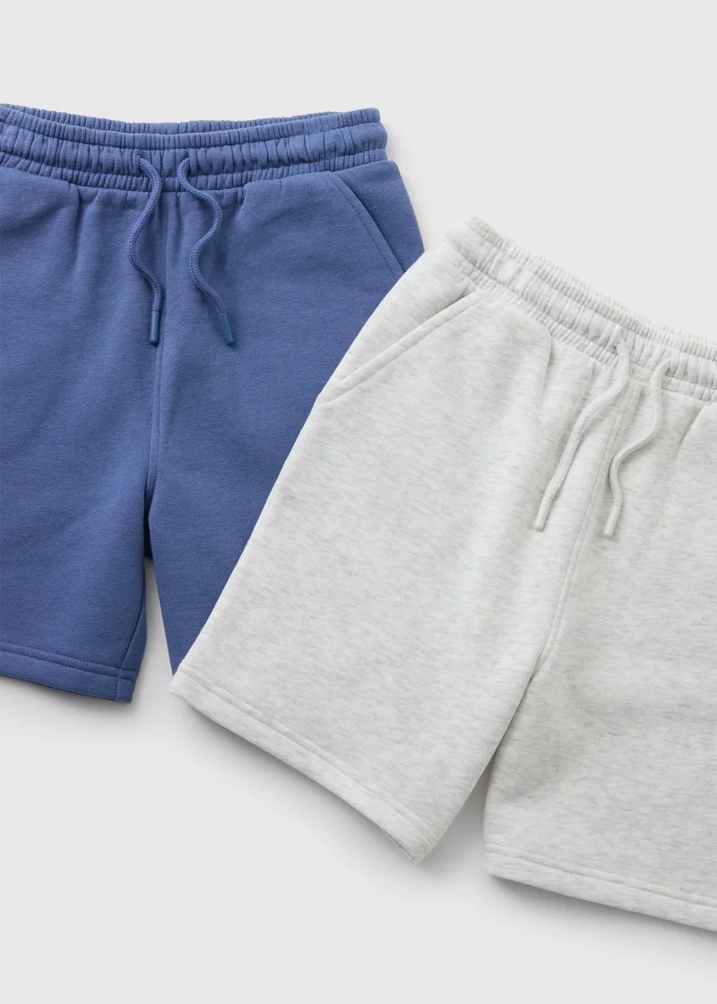 Matalan 2 Pack Boys Multicolour Jogger Shorts