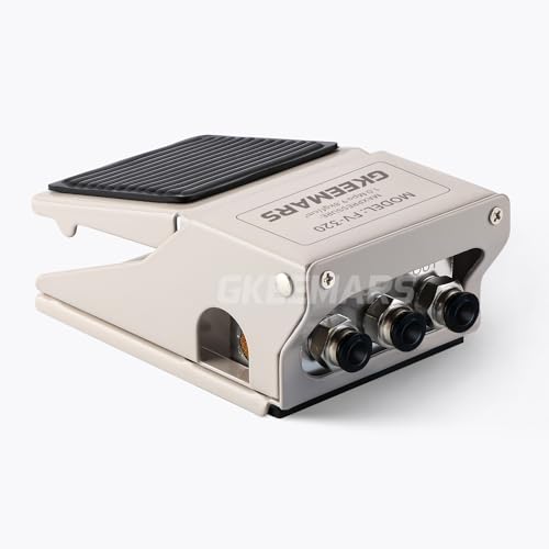 GKEEMARS Pneumatic Foot Pedal Valve FV-320 1/4” NPT Threaded Rubber Nonslip Pressure Control Foot Operated Pedal 2 Position 3 Way - Image 2
