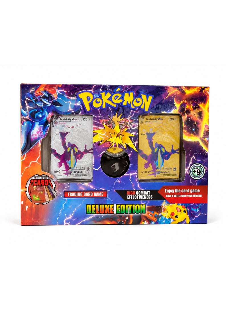 Pokémon Deluxe Edition Trading Card Gift Box – Premium Collector Set(110 card) and (metal coin)