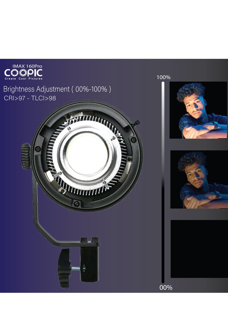 مجموعة COOPIC المكونة من قطعتين من مصابيح LED ثنائية الألوان IMAX 160PRO 80 وات احترافية قابلة للتعديل من 2700 كلفن إلى 5600 كلفن مع جهاز تحكم عن بعد بالأشعة تحت الحمراء وحامل إضاءة 240 سم يستخدم في التصوير الفوتوغرافي/الفيديو - pzsku/ZF21331076F1AD0975EC2Z/45/_/1692635829/11976e3f-f101-4b50-a6c7-318504806ae0